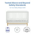 thumbnail image 5 of Delta Children Poppy 4-in-1 Convertible Crib - Greenguard Gold Certified, Bianca White/Natural, 5 of 10