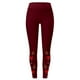 thumbnail image 4 of MKLEKYY Leggings deportivos push up para mujer, con estampado navideño de cristal rojo, para yoga, fitness y deportes., 4 of 4