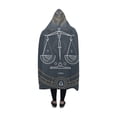 thumbnail image 2 of ASHLEIGH Hooded Blanket Sagittarius Zodiac Pilling Polar Fleece Hooded Throw Wrap 50x60 inch, 2 of 3