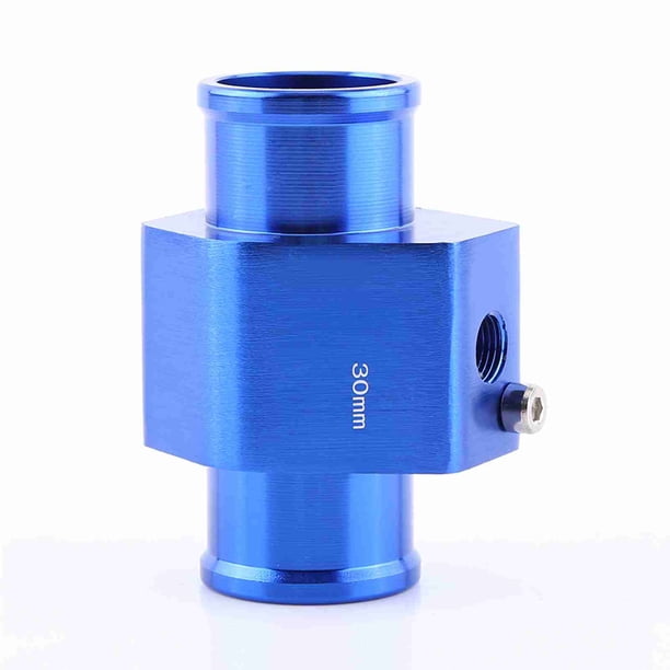 Adaptador universal de metal para sensor de temperatura de agua de coche, manguera, tubo, azul, 30 mm