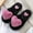 Hot Pink, variant on Valentine's Day Womens's Flat Shoes,Fashion Fall Fuzzy Slippers Love Plush Cozy Slides Soft Warm House Shoes
