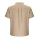 thumbnail image 3 of pstuiky camisetas para hombre, Camisa informal de manga corta con cuello alto, cómoda y lisa para hombre camisas casuales para hombre s, 3 of 4