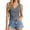 Grey, variant on Krdevn Women Solid Sleeveless V Neck Wrap Tank Top Casual Slim Fit Daily Summer Blouse,Black