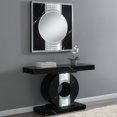 thumbnail image 3 of Eliana Geometric Console Table with LED Lighting Black, 3 of 5