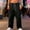 #Black, variant on DPTALR Men's Solid Color Wide-Leg Workwear Sweatpants Elastic Waist,White,Size L
