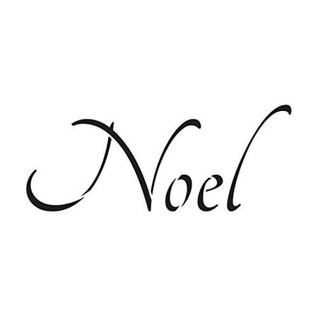 - Noel Stencil by StudioR12 | Graceful Skinny Christmas Word Art - Mini 6 x 3-inch Reusable Mylar Template | Painting, Chalk, Mixed Media | Use for Journaling, DIY Home Decor - STCL1391_1