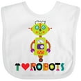 thumbnail image 3 of Inktastic Robotics Team I Love Robots Boys or Girls Baby Bib, 3 of 4