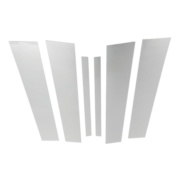 Unique Bargains 6 Pcs Door Pillar Window Trim for Infiniti G35 2007-2015 Silver Tone