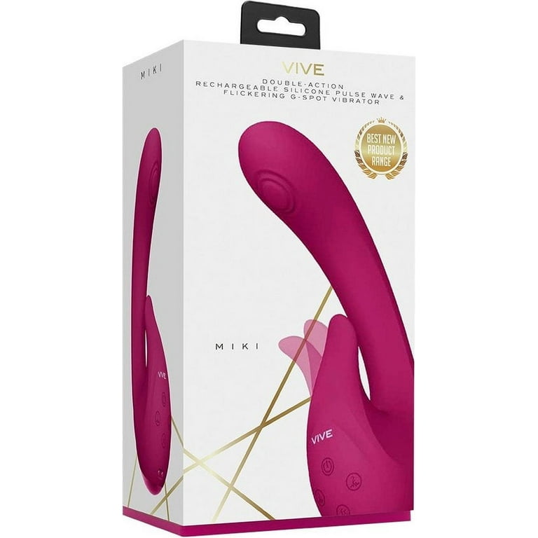 Vive Miki Pulse Wave & Flickering G-Spot Vibrator, Pink