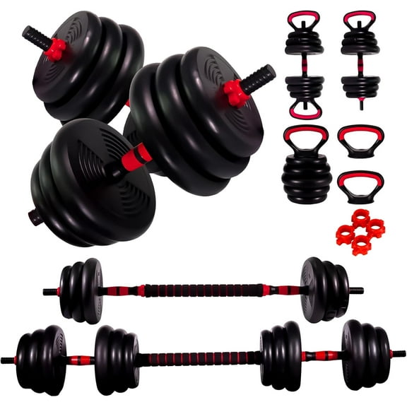 Adjustable Dumbbells, 10/25/35/55/70/90lbs Free Weight Set with Connector