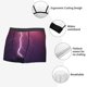 thumbnail image 3 of Balery Thunderstorm Violet Purple Calzoncillos bóxer para hombre, ropa interior de algodón suave y transpirable con cinturilla de nailon-Small, 3 of 5