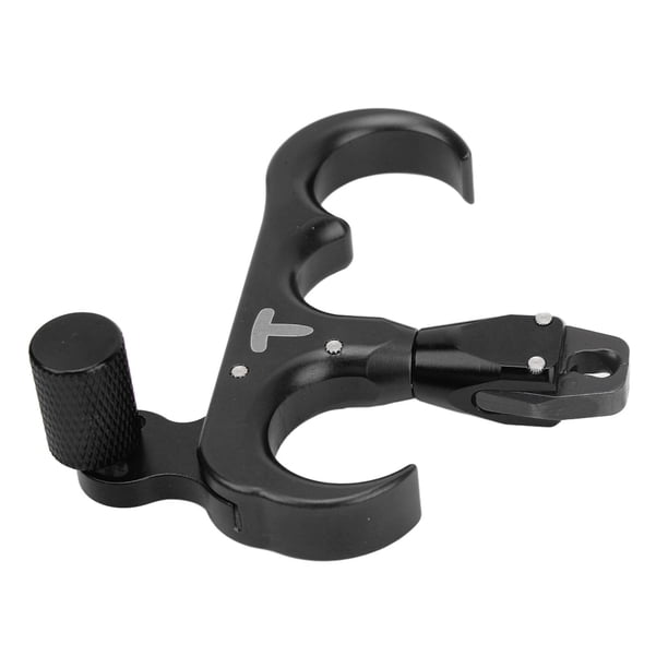 Liberador De Ayuda De Arco Compuesto Y Cuerda De Bucle D, Liberación De Arco De Mano Con 3 Dedos, Tiro Con Arco De Liberación De Pulgar De aleación De Aluminio, Rotación De 360