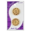 Le Bouton 7/8" 2-Hole Wood Button, 2 Count