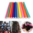 thumbnail image 2 of letairis 10x Hair Foam Curler Roller Set Use Rods DIY Flexible Easy 8mm 10 Pcs 1Set, 2 of 6