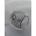 thumbnail image 2 of 2 pieces, ceiling light shade, metal shade, silver, 2 of 5