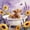 Brown 2, variant on jejeloiu Lavender Flower Highland Cow Full Size Sheets Kids,Dreamy Farm Print Bed Sheets,4-Piece