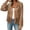 *Khaki, variant on ClodeEU Women's V Neck Long SLeeve Cropped Chiffon Cardigan, Lightweight Casual Loose Cover Up Black,Women's Plus L