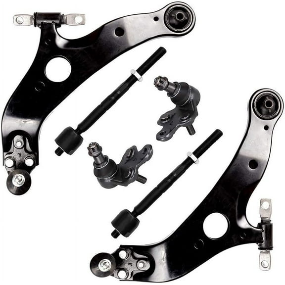 CCIYU Front Lower Control Arm Lower Ball Joint Inner Tie Rod End fit for 2004 2005 2006 2007 2008 2009 2010 for Toyota Sienna 6pcs Suspension Kit