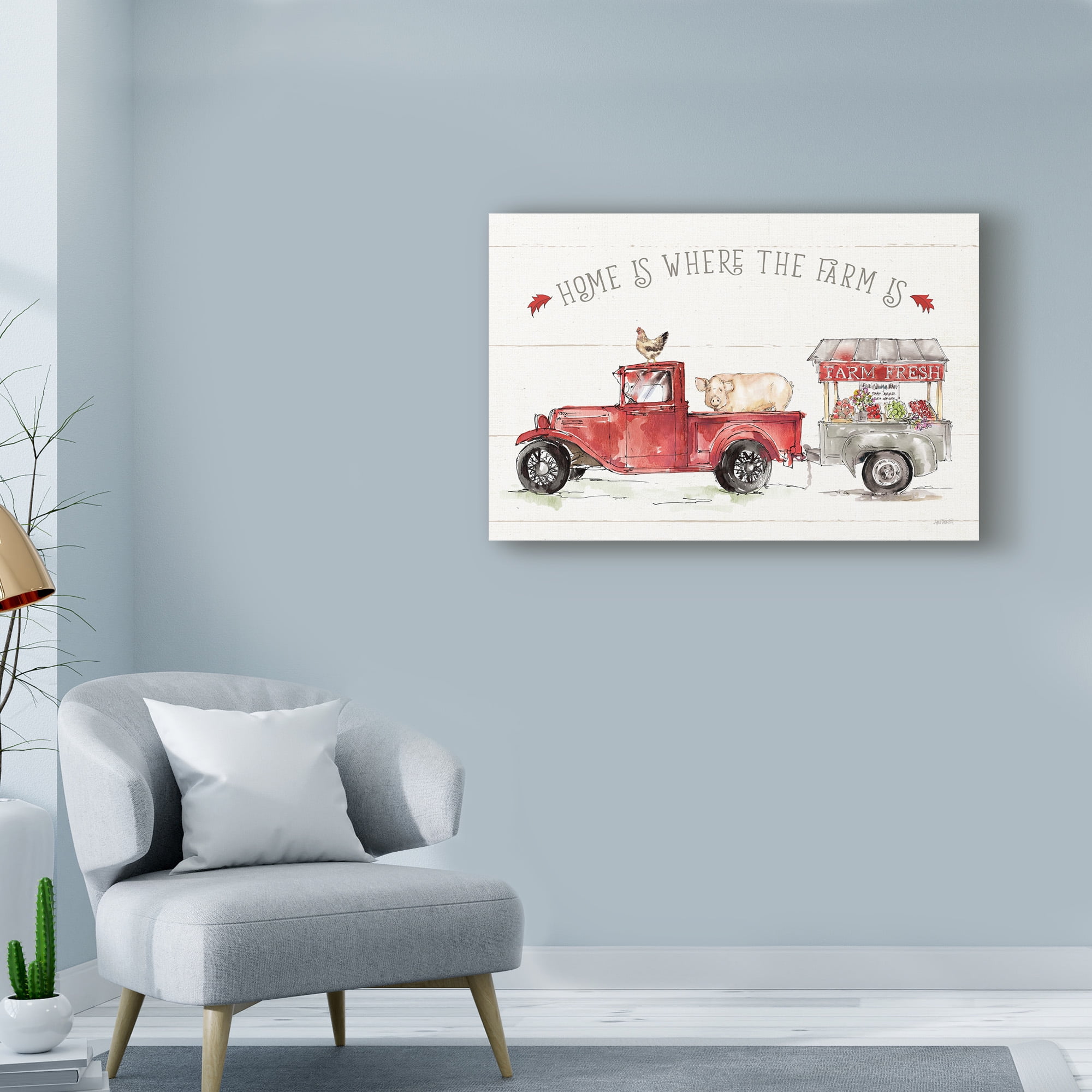Trademark Fine Art 'Country Life I' Canvas Art by Anne Tavoletti