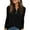 Black, variant on PRETTYGARDEN Women's Long Sleeve Henley Shirts Fall Casual Ribbed Tunic Tops Lightweight Sweaters Fashion Clothing