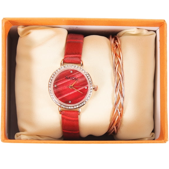 MasteelfCA 1 Ensemble Montre Femme à la Mode Classique Dame Colt Montre à Quartz Montre Coffret Cadeau
