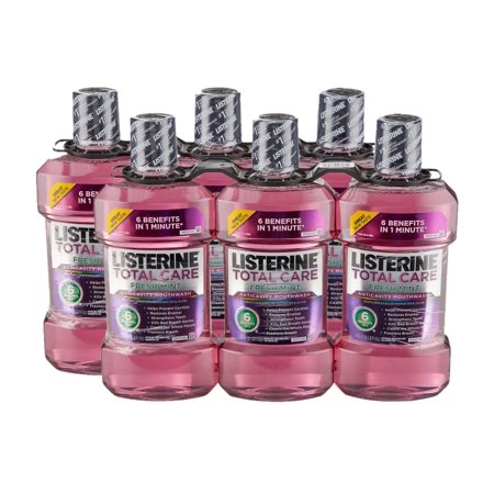 2 Packs | Listerine Total Care Mouthwash  Fresh Mint (33.8 fl. oz.  3 pk.)