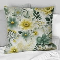 thumbnail image 4 of Designart "Green Bohemian Chic Essence" Floral Printed Throw Pillow, 4 of 5