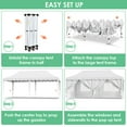 thumbnail image 3 of Pirecart 10' x 20' Outdoor Canopy Tent Pop up Wedding Tent with 6 Removable Sidewalls and Carrying Bag, Adjustable Height, White, 3 of 8