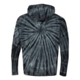 thumbnail image 3 of Dyenomite Tie-Dyed Hooded Pullover T-Shirt in Black S | 430VR, 3 of 3
