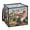 A Charming Painting Of Houses Flowers Gardens, variant on Collapsible Storage Basket Laundry Hamper Portable Organizer Bin For Home Storage Gold Foil Flowers