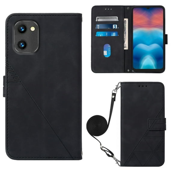 For UMIDIGI G1 Crossbody 3D Embossed Flip Leather Phone Case