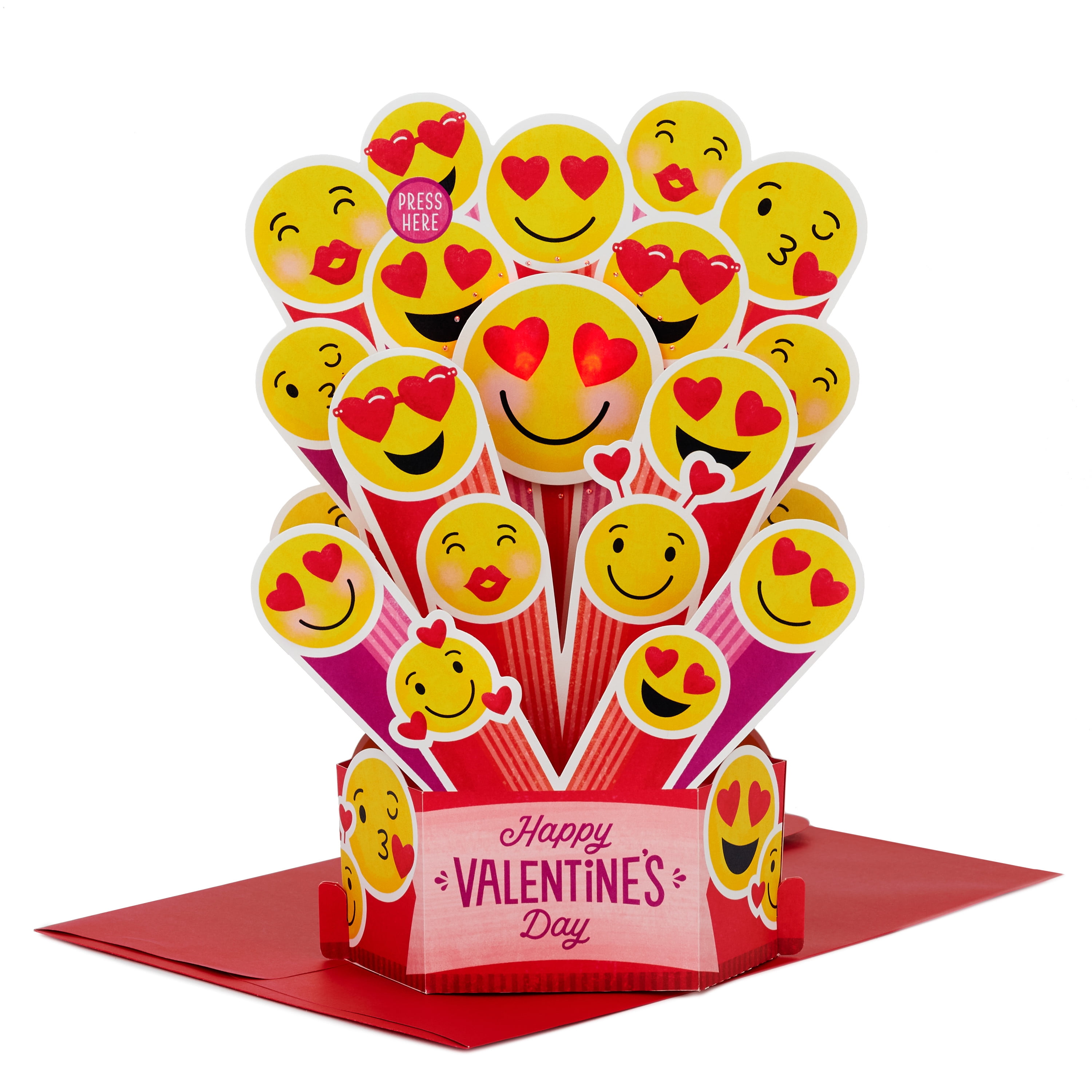 Hallmark Paper Wonder Pop Up Musical Valentines Day Card (Emojis, Plays You  Make My Dreams) - Walmart.com