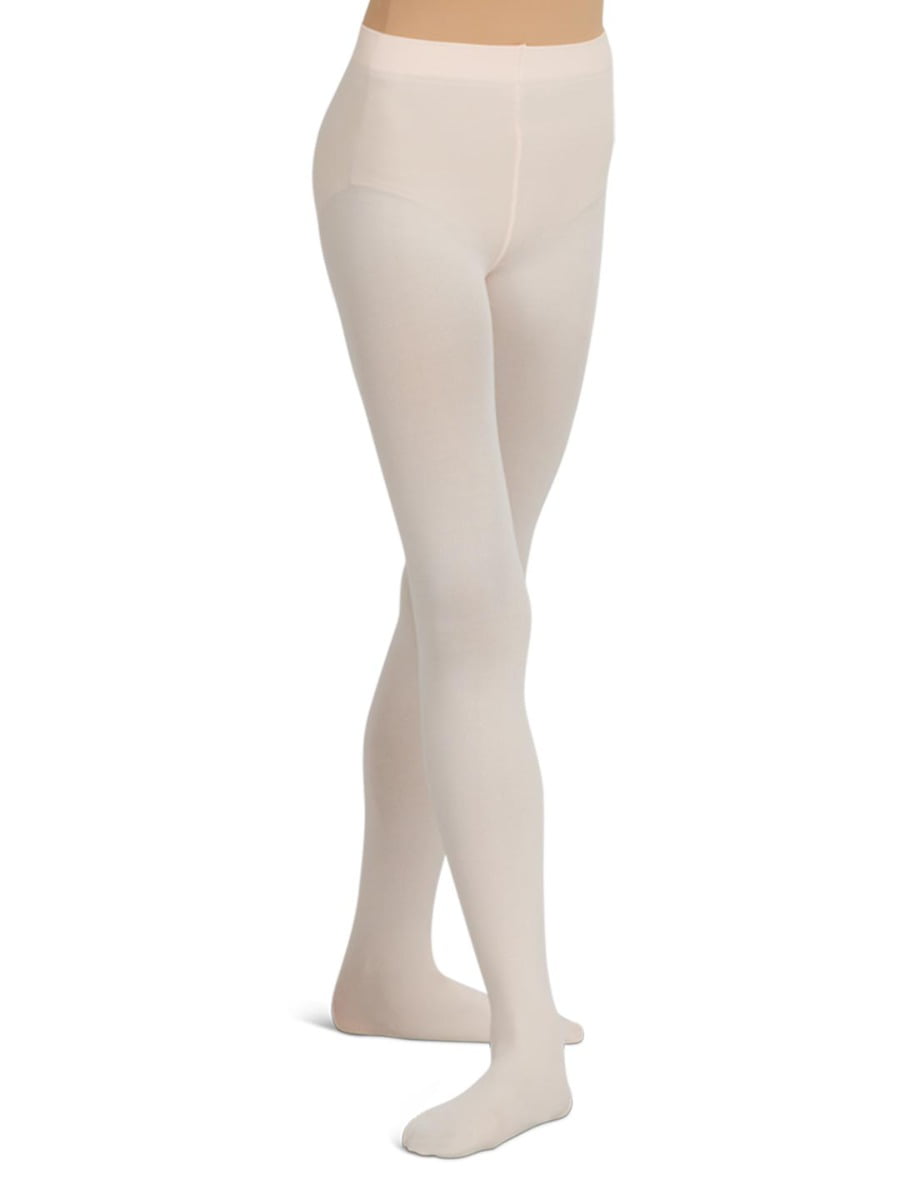 Capezio 5 Women's Size Small Pink Footed Tights with Back Seam 