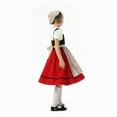 thumbnail image 5 of Mepaouo Kids Girls Oktoberfest Outfits Bavarian Dirndl Dresses 4Pcs Set with Blouse Skirt Headscarf Apron, 5 of 9