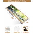 thumbnail image 4 of Stair Treads for Wooden Steps, Zen Stones Water Flowing Peel and Stick Stair Treads with Reusable Adhesive, Floral Green Forest Non Slip Indoor Stairs Runner Rugs Mats for Elders Dogs 8"x30" 15PCS, 4 of 7