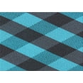 thumbnail image 1 of Ahgly Company Machine Washable Indoor Rectangle Transitional Bright Turquoise Blue Area Rugs, 4' x 6', 1 of 7