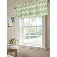thumbnail image 6 of Green Ombre Geometric Curtain Valances for Windows, Southwest Ethnic Country Kitchen Valance Window Treatment, Light Filtering Block Curtains for Bathroom/Bedroom/Living Room 54'' x 18'', 6 of 9