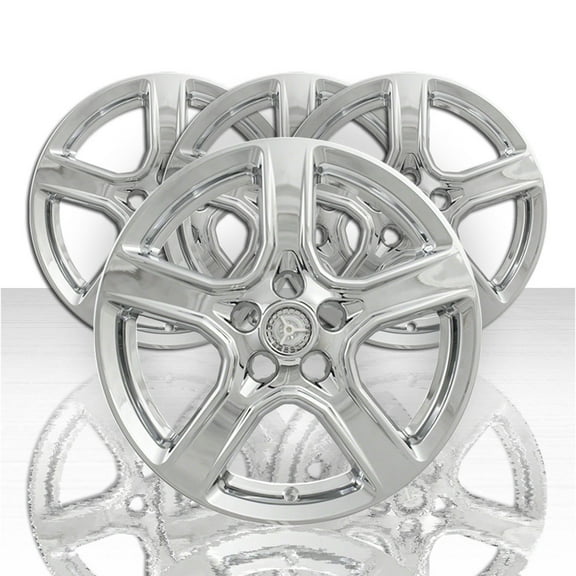 Set of 4 18' 5 Spoke Wheel Skins for 2016-2020 Chevy Camaro - Chrome