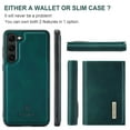 thumbnail image 2 of Case for Samsung Galaxy S24 Plus, Wallet Phone Case with Detachable Card Holder for Samsung Galaxy S24 Plus Kickstand Magnetic 2 in 1 Design Case, Premium PU Leather Shockproof Protective Cover, Green, 2 of 9