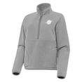 thumbnail image 2 of Women's Antigua  Gray Miami Dolphins Figure Half-Zip Sweatshirt, 2 of 4