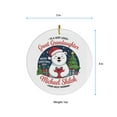 thumbnail image 5 of Custom Name Text To A Very Loved Great Granddaughter Christmas Tree Ornament 2025 - Polar Bear Xmas Gift From Grandparents, Circle Christmas Ornament, Hanging Christmas Ornament, 5 of 5