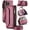 Hotpink, variant on For iPhone 12 Pro Crossbody Wallet Case with Card Slots Zipper Pocket,PU Leather Magnetic Flip Folio Wristlet Shoulder Strap 3-in-1 Crossbody Phone Case Wallet for Women Men,Green