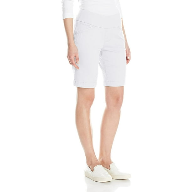 Jag Jeans Women's Petite Ainsley Pull on Bermuda Short, White, 10P -  Walmart.com