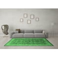 thumbnail image 3 of Ahgly Company Indoor Rectangle Oriental Emerald Green Industrial Area Rugs, 2' x 4', 3 of 4