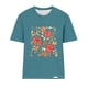 thumbnail image 4 of Tops Cortos para las Mujeres Blusas Impresas Manga Corta Cuello Redondo, Tops de Blusa para las Mujeres Primavera Verano Casual, 4 of 4