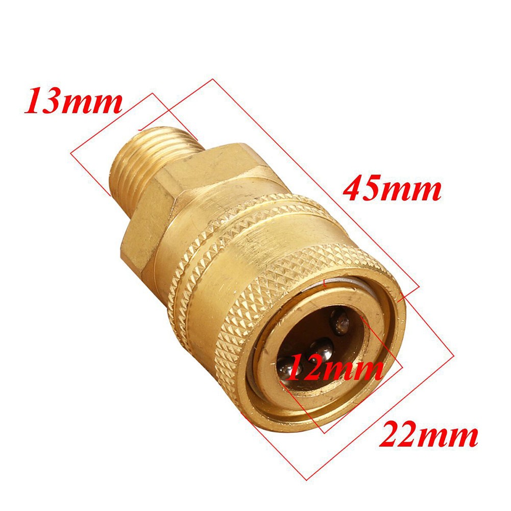 High Pressure Car Washer Hose Fitting Adapter Threaded Pressure Washer