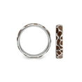 thumbnail image 3 of Sterling Silver Polished Enameled Animal Print Band Ring, 3 of 5