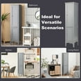 Costway Freestanding Bathroom Storage Linen Tower Kitchen