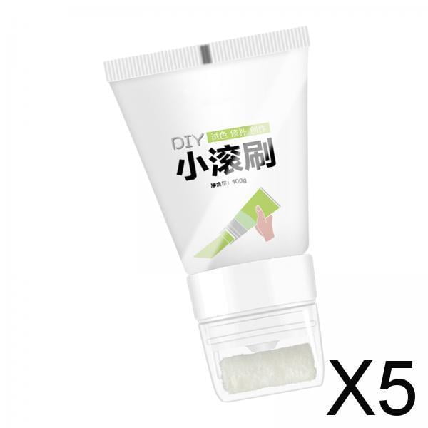 5x Pasta de Reparación de Pared de Pintura de Látex para Pared, 100G, Secado Rápido con Cepillo Rodillo, Suministros de Reparación para Dormitorio Y 5 piezas