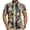 Bronze, variant on Mens Cycling Jersey Cycling Shirt Short Sleeve Bike Riding Shirt, Primal Camouflage Printed Pattern, 1/4 Zip Activewear with 3 Rear Pockets Moisture Wicking Breathable Quick Dry Biking Shirt